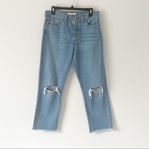 Levi’s Wedgie Raw Hem Jeans Size 29
